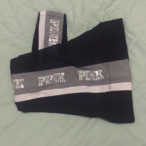 Victoria’s Secret Pink Black/Gray/Silver Legging